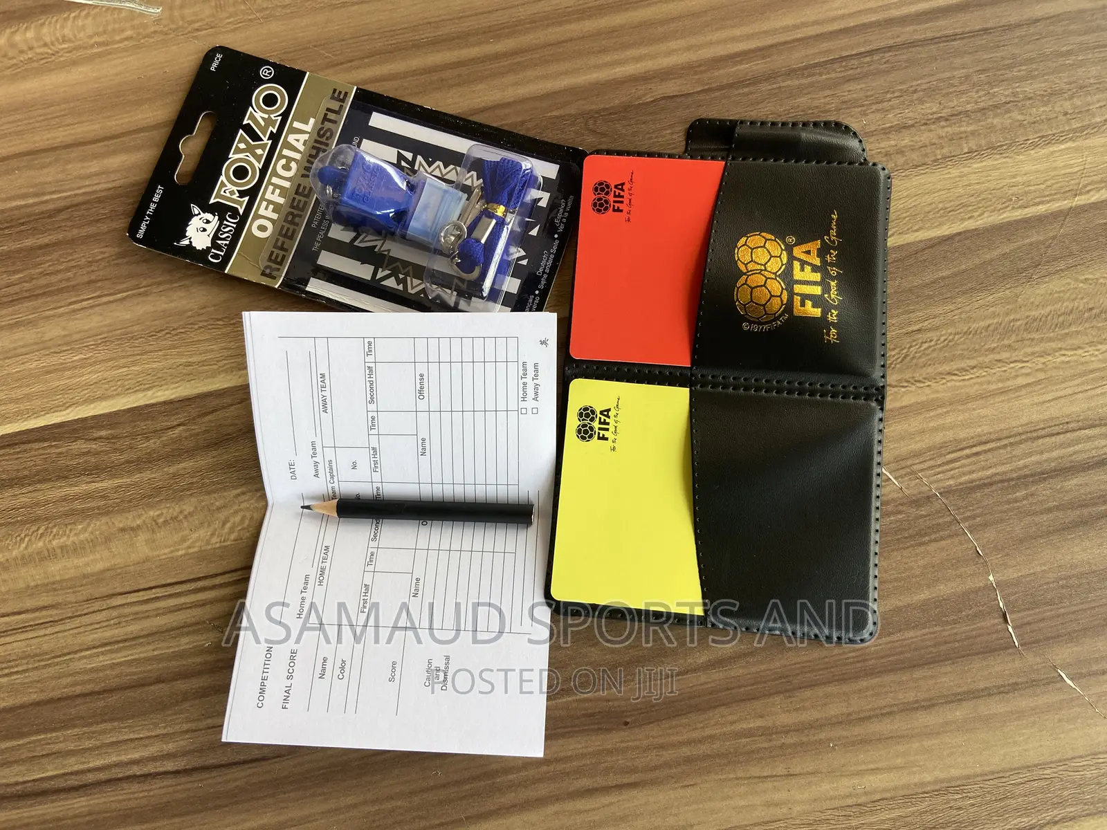 Original Set of Referee Whistle and Cards at Cool Price