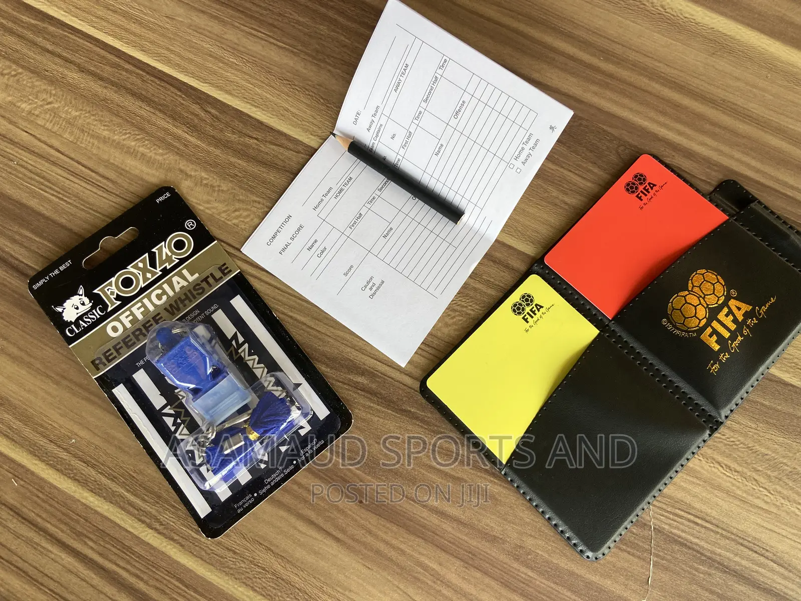 Original Set of Referee Whistle and Cards at Cool Price