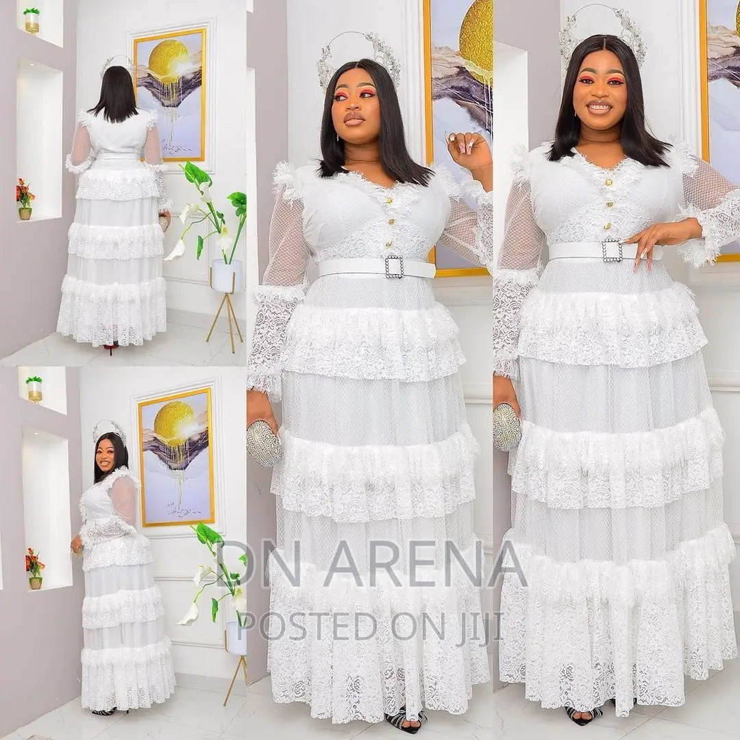 Lovely Women Evening White Dress