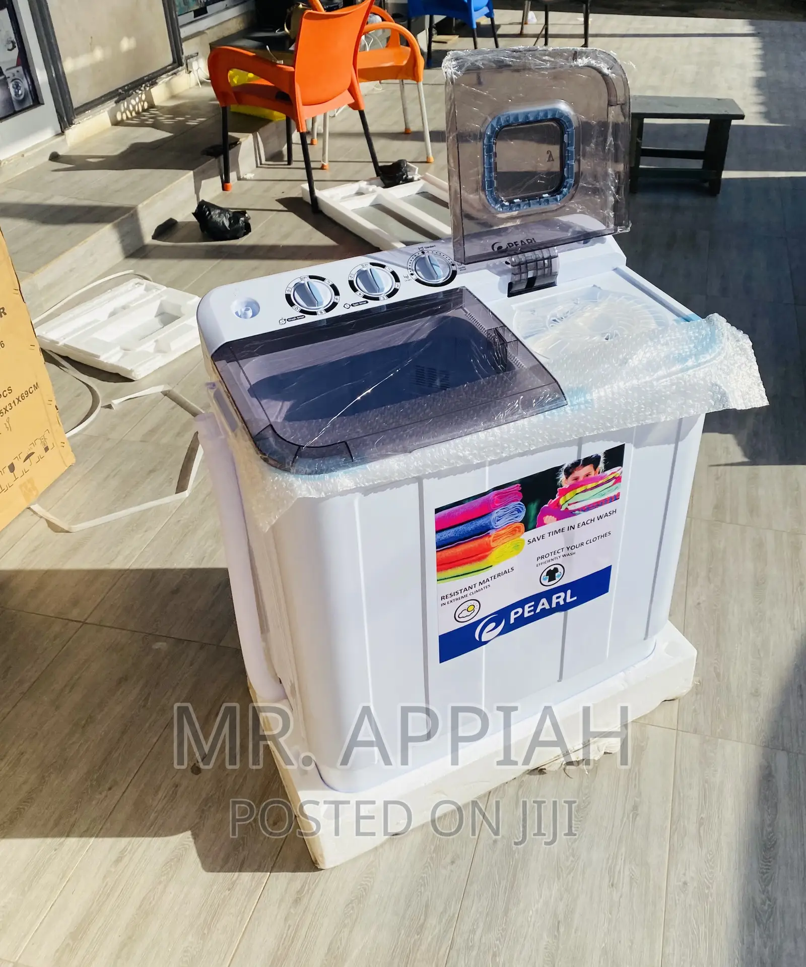 Adorable Pearl 12kg Spin/Dry Electric Washing Machine(While)