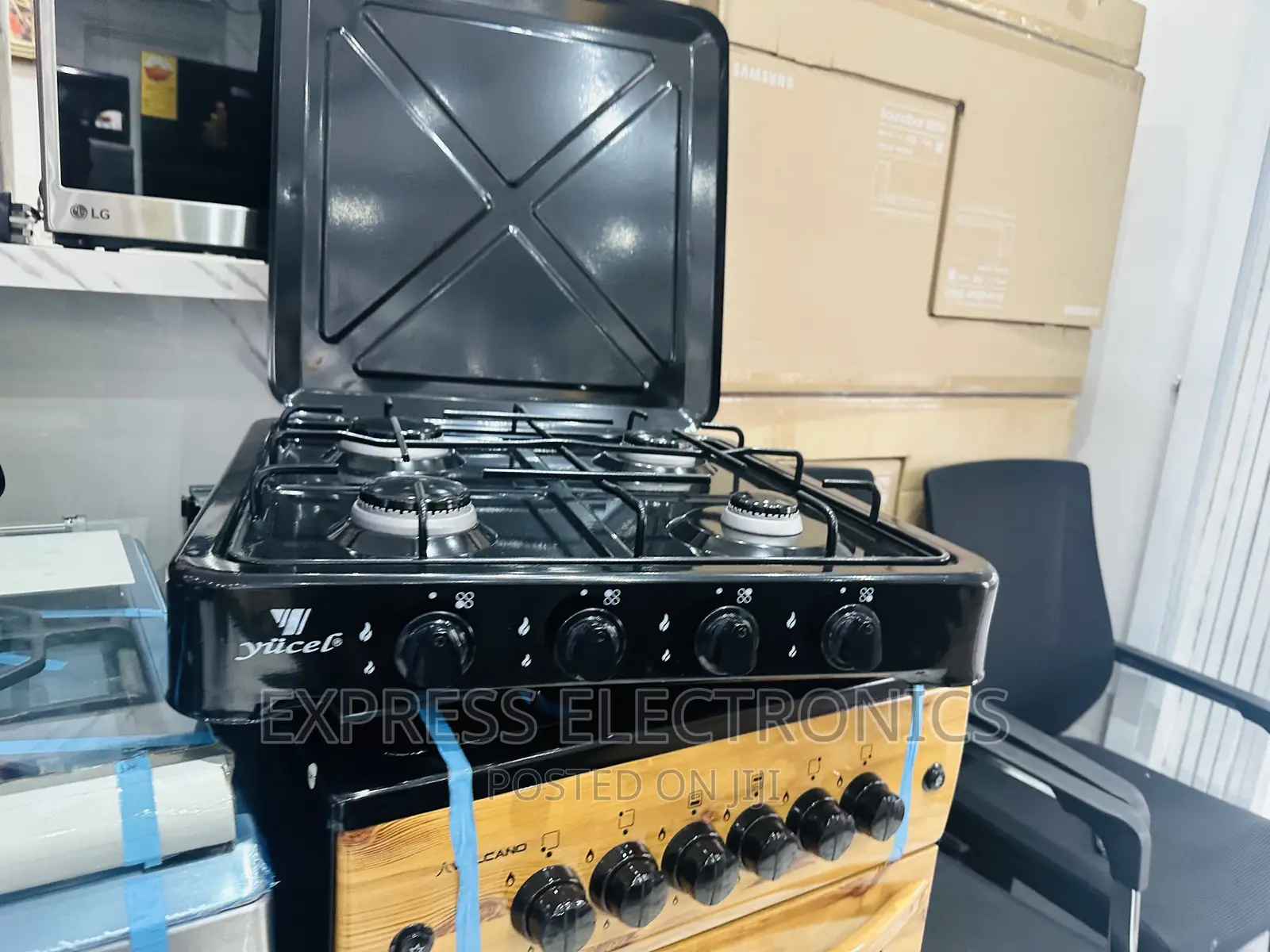 1 Quality Sleek Black Gas Table Top 4burner Yucel