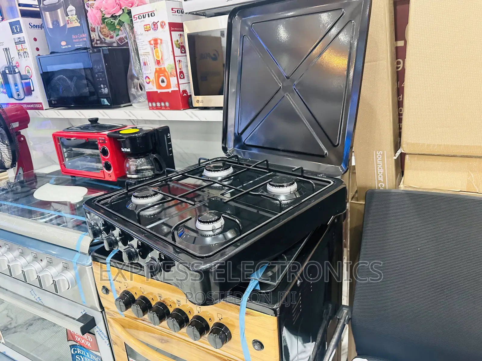 Authentic New Black Gas Cooker Table Top 4burner