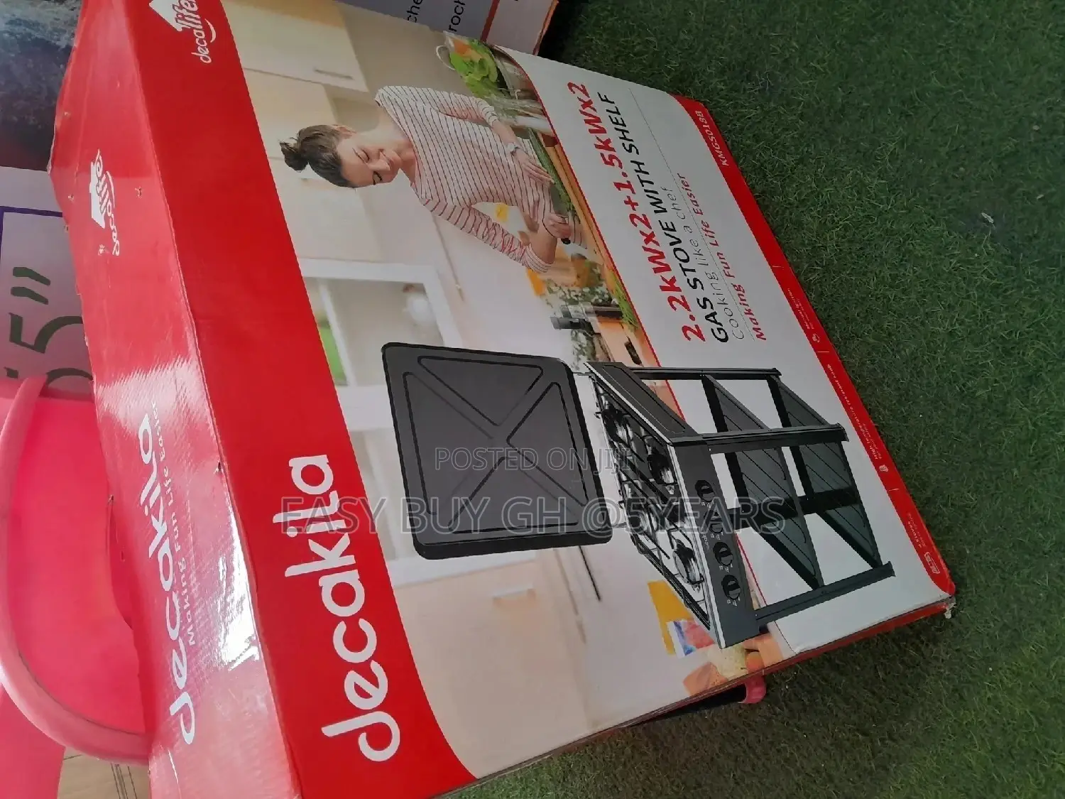 Decakila Gas Stove With Shelves