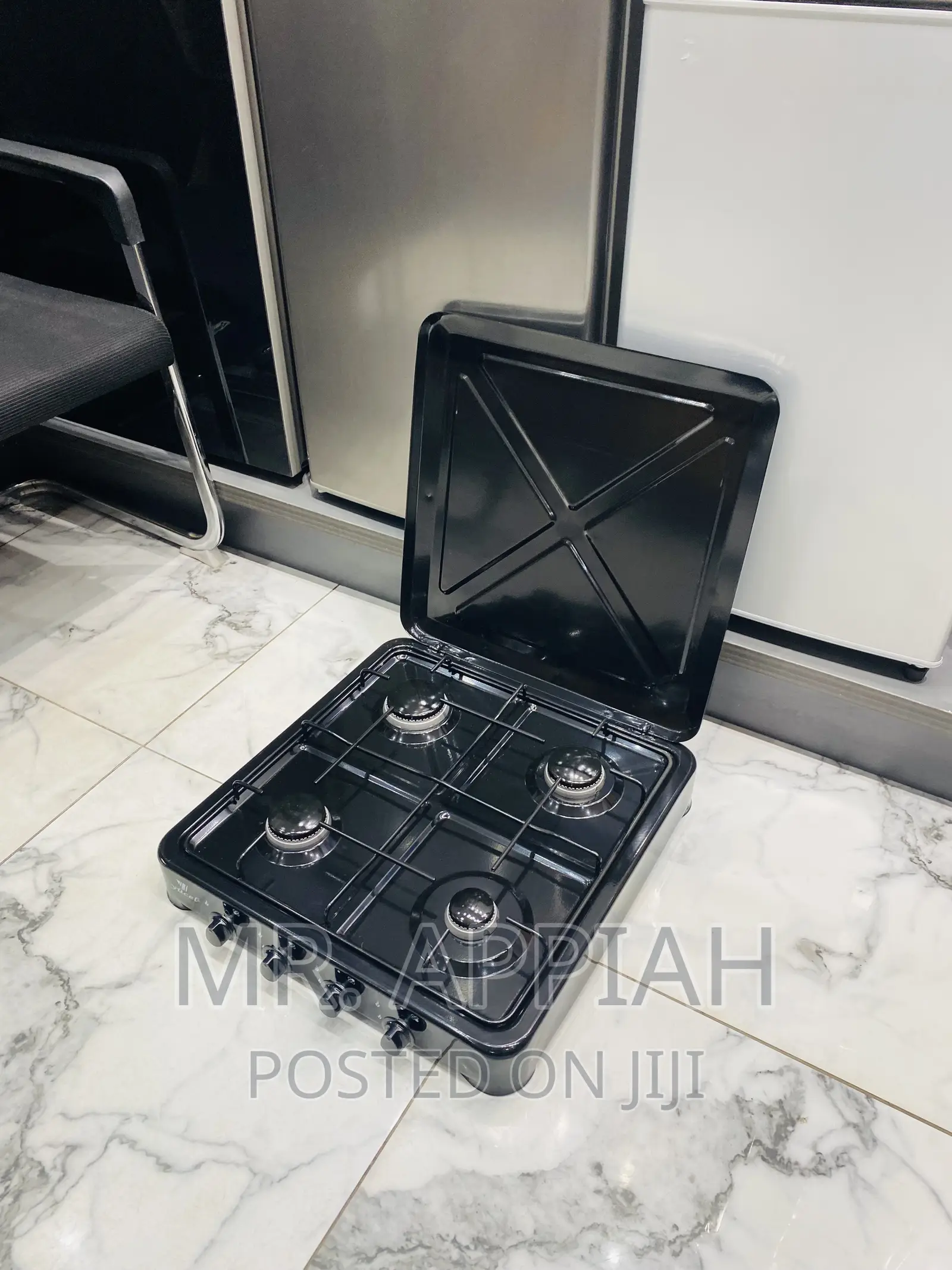 Newly in Stock Yucel Table Top 4 Gas Stove(Black).