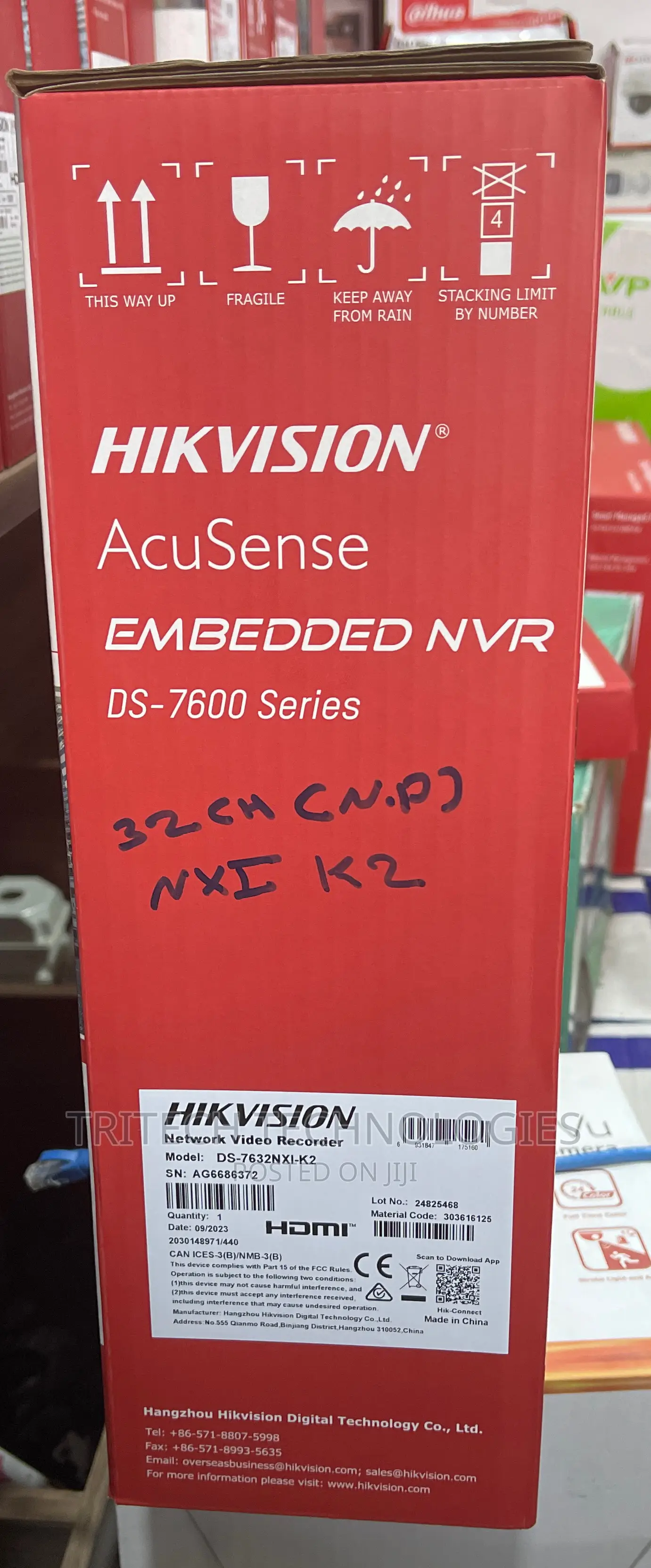 Hikvision 32-Ch 1u K None Poe Acusense NVR Ds-7632nxi-