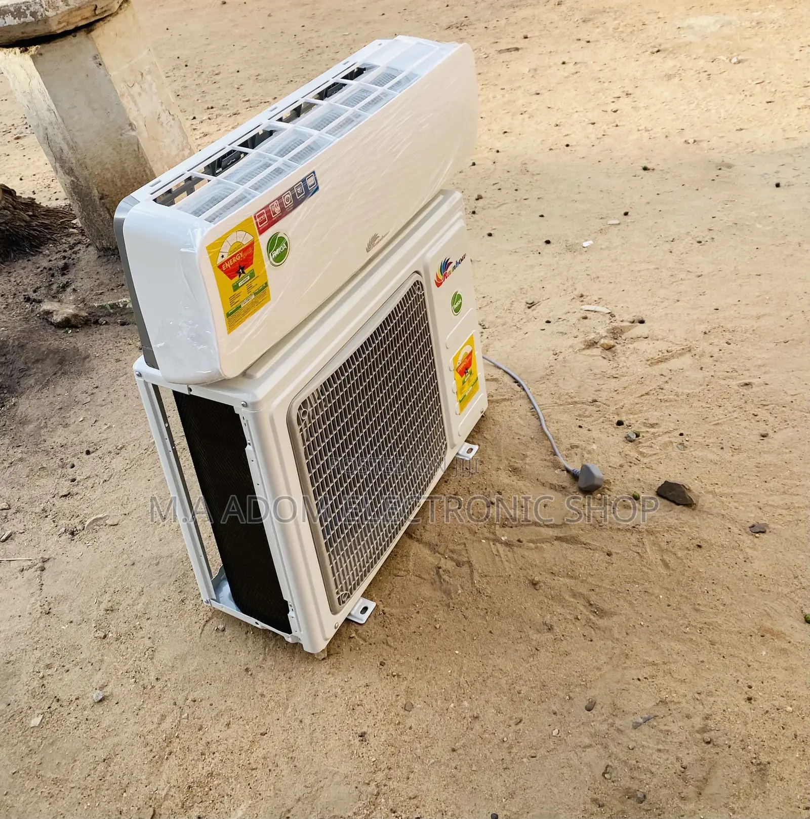 Durable Rainbow 1.5hp Electric Ac(White)R410 