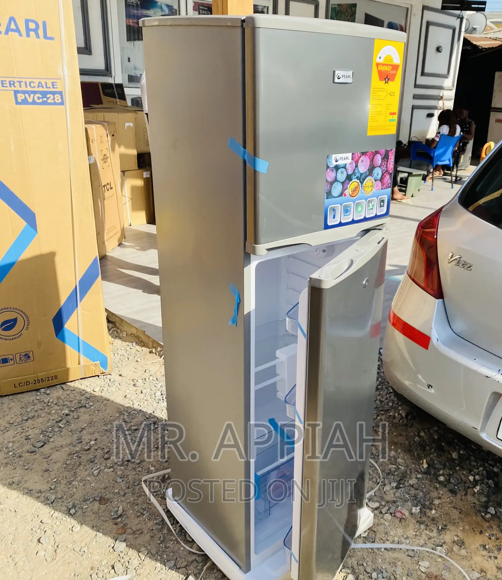 Shop Adorable Pearl Pf-270ix 1 Door Electric Fridge,Gray.