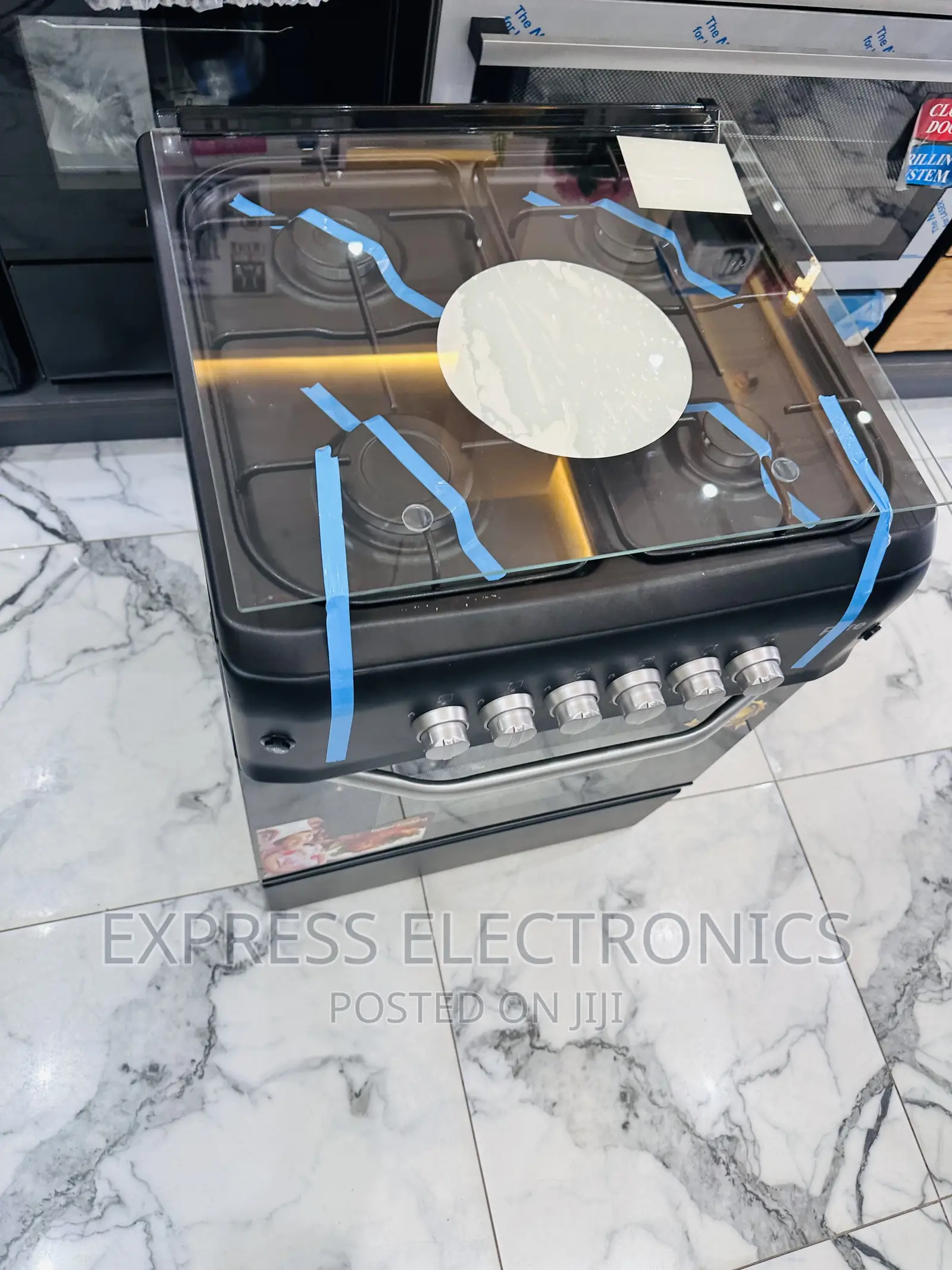 Fantastic Black New Ferre 60/60 Gas Cooker Oven 4burner