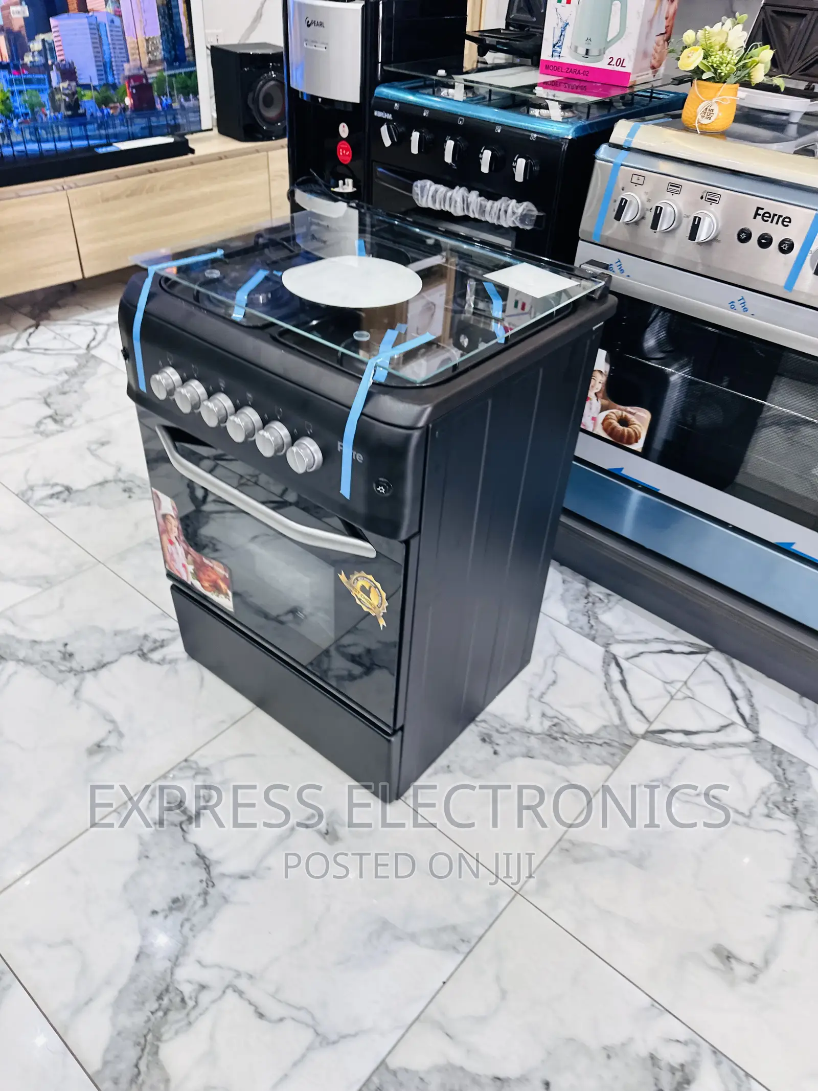 Better and Authentic New Black 60-60 Gas Cooker 4b