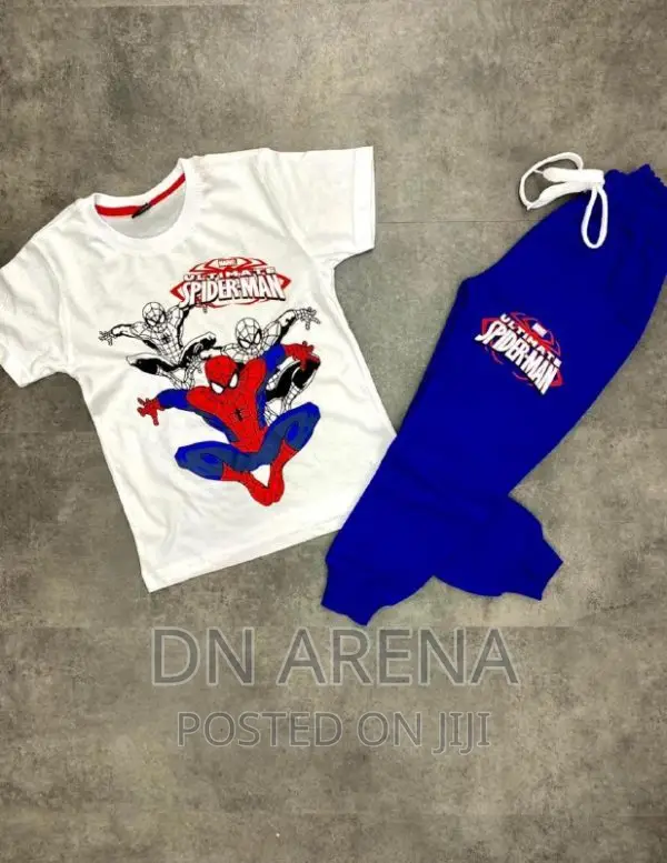 Boys Spider Man Top and Down