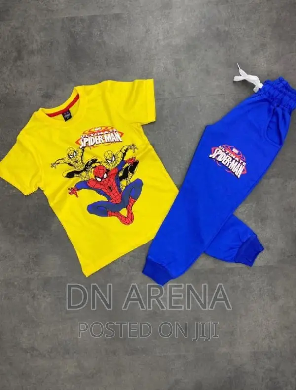 Boys Spider Man Top and Down