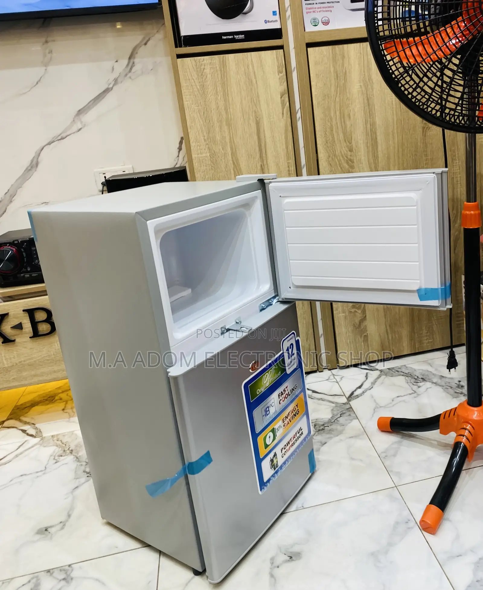 Extremely Cooling Nasco Nasf2-120 2 Door Fridge(Gray).