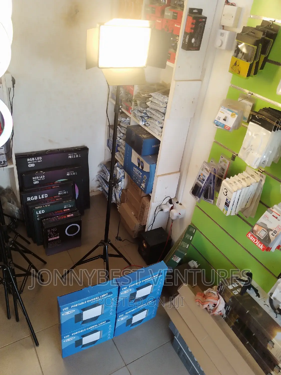 Led Portable Camera Light With Stand