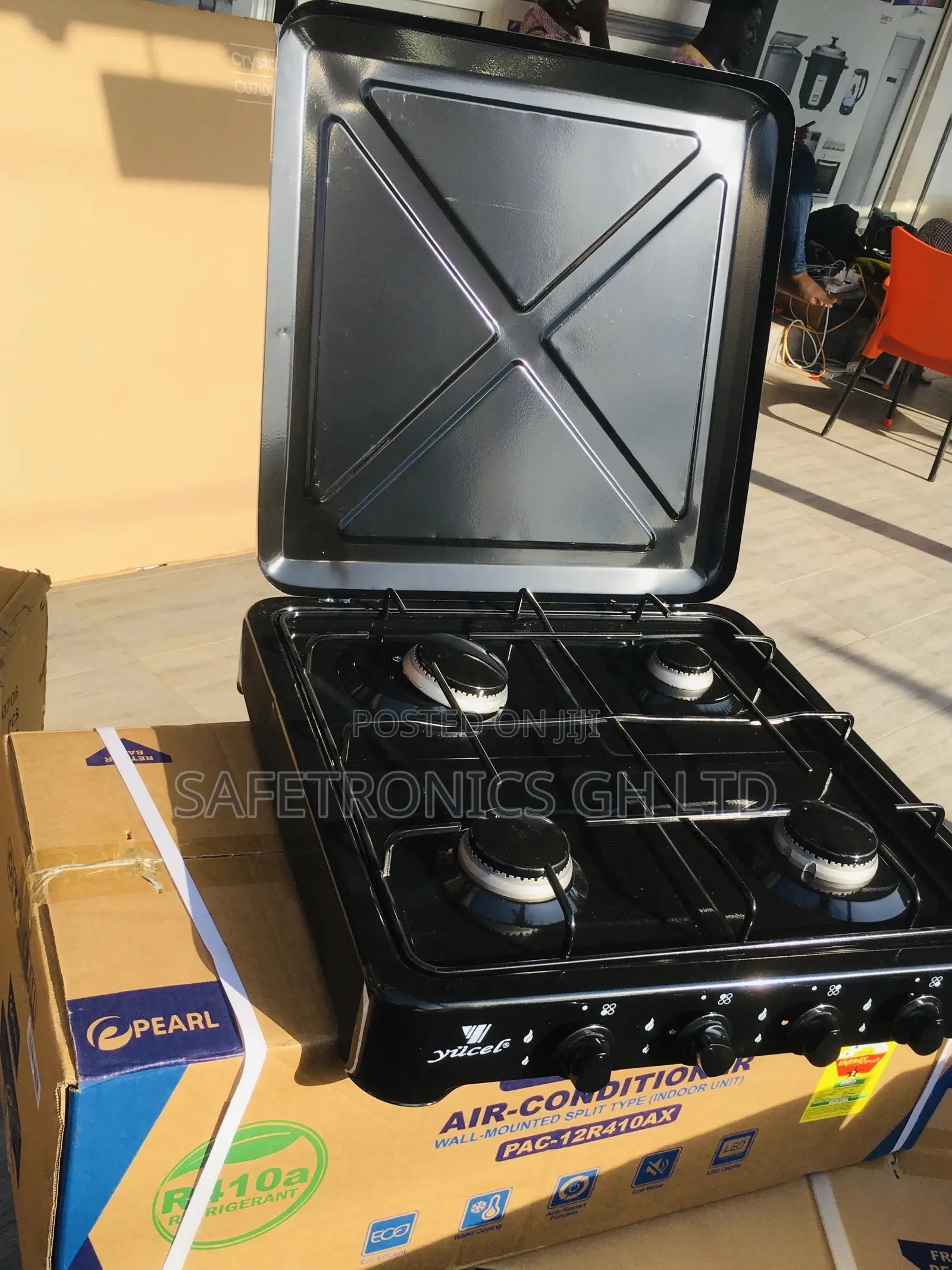 Purchase Tabletop Yucel 4 Gas Burner Stove Black