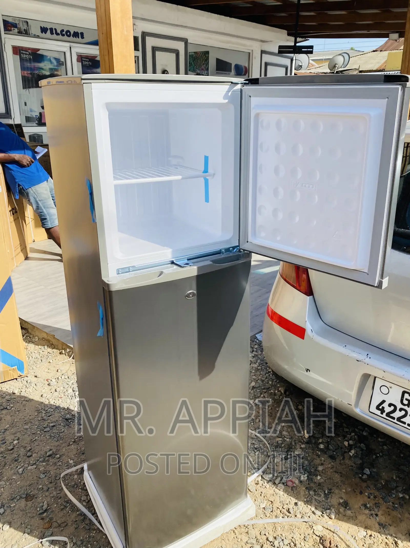 Super Cooling Pearl PF-270 Ix Double Door Fridge(Gray).