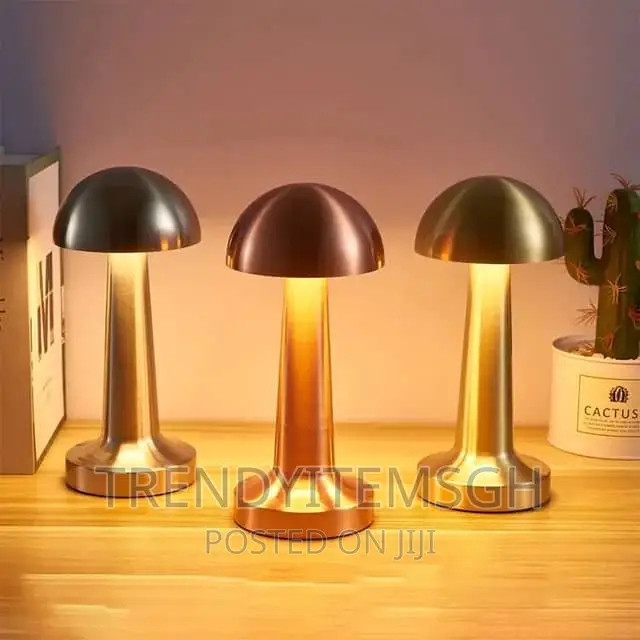 Metal Mushroom Rechargeable Led Table Lamp /Light