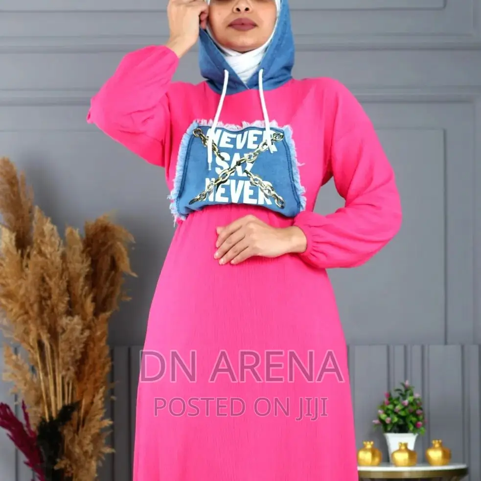 Turkey Long Muslim Hoodie Dress