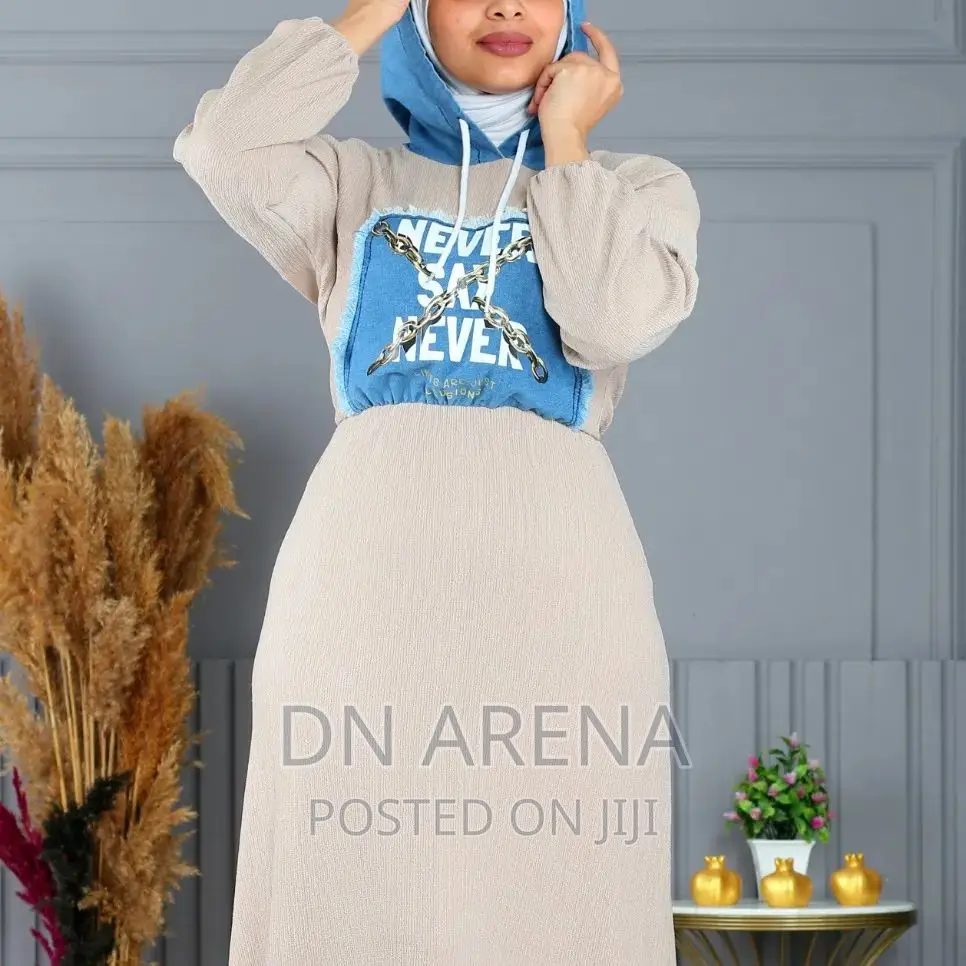 Turkey Long Muslim Hoodie Dress