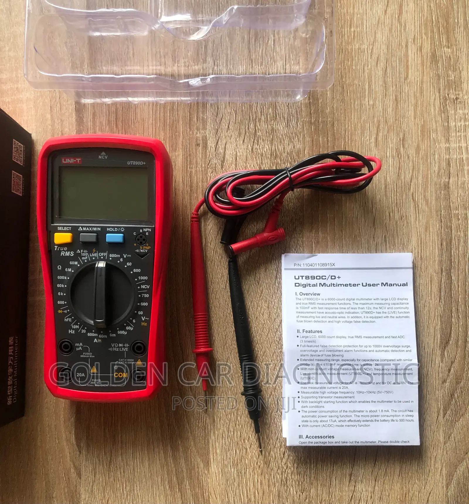 Uni-t Ut890+ Digital Multimeter True RMS DC AC