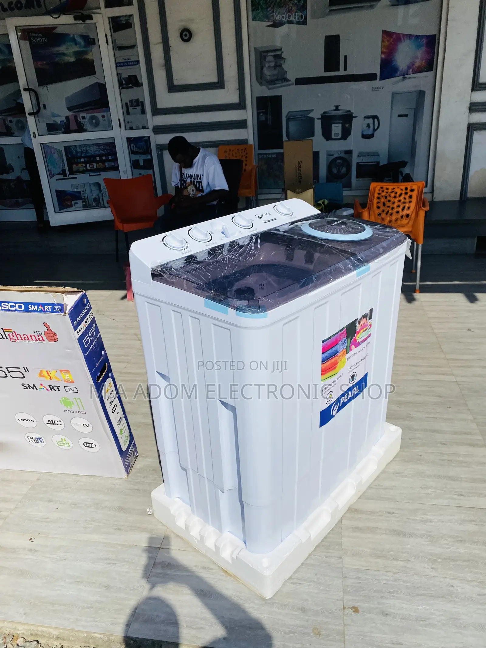Fast Washing Pearl 12kg Automatic Washing Machine(White).