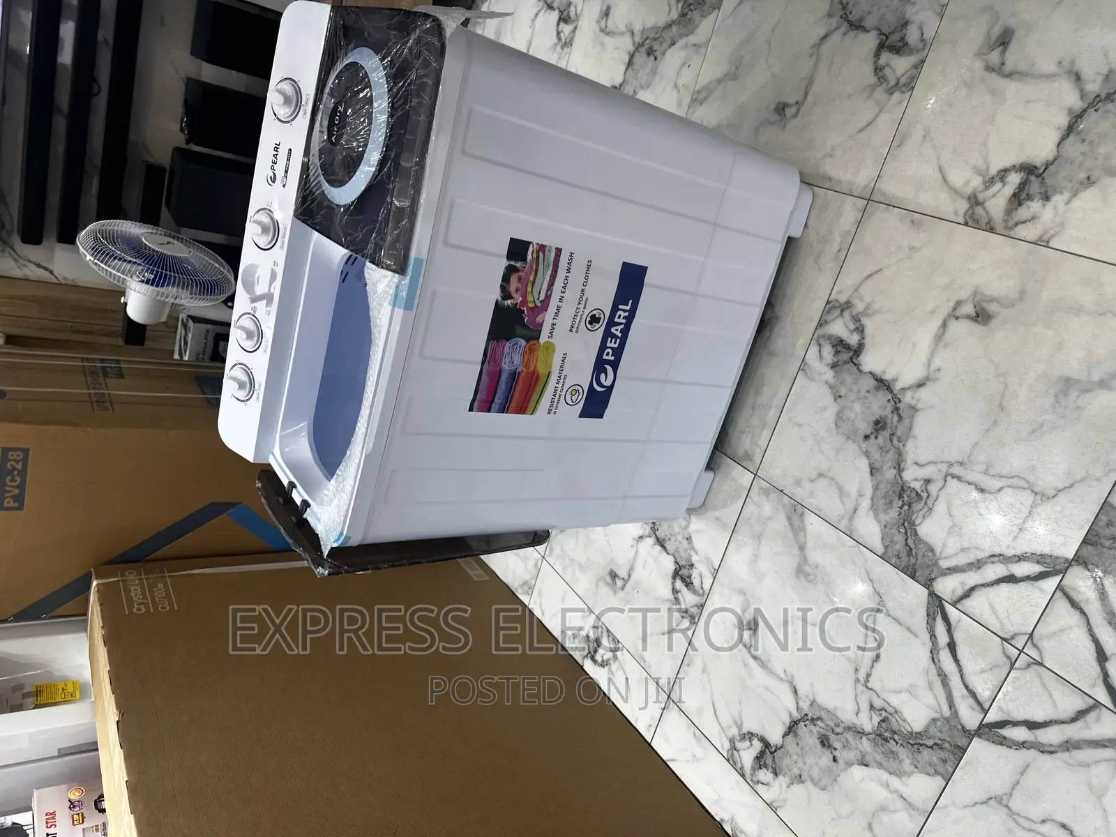 Elegant White Washing—-Machine Sleek Topload 12kg Pearl