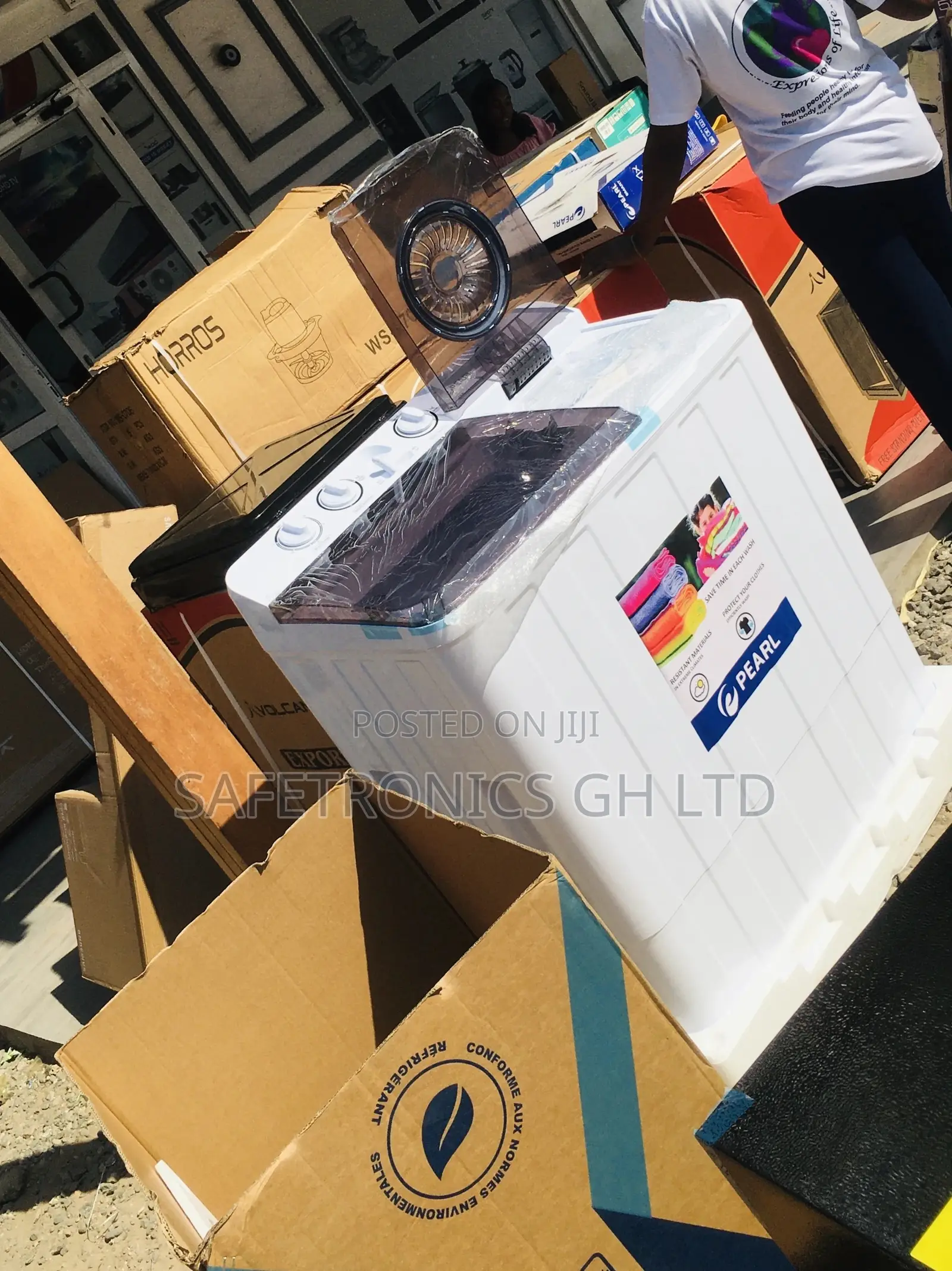 Topload Washingmachine 12kg Semiautomatic Pearl Electric 