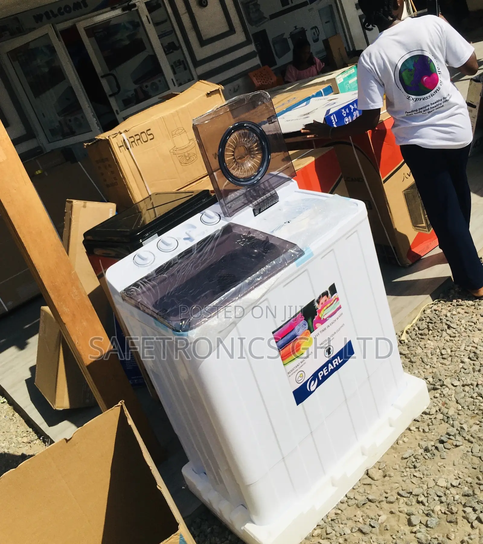 Semiautomatic Pearl 12kg Washingmachine Topload Twintub