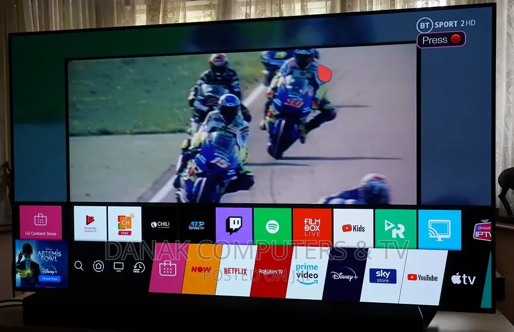 Lg 55" Oled Cx Uhd HDR Smart Digital Satellite Tv