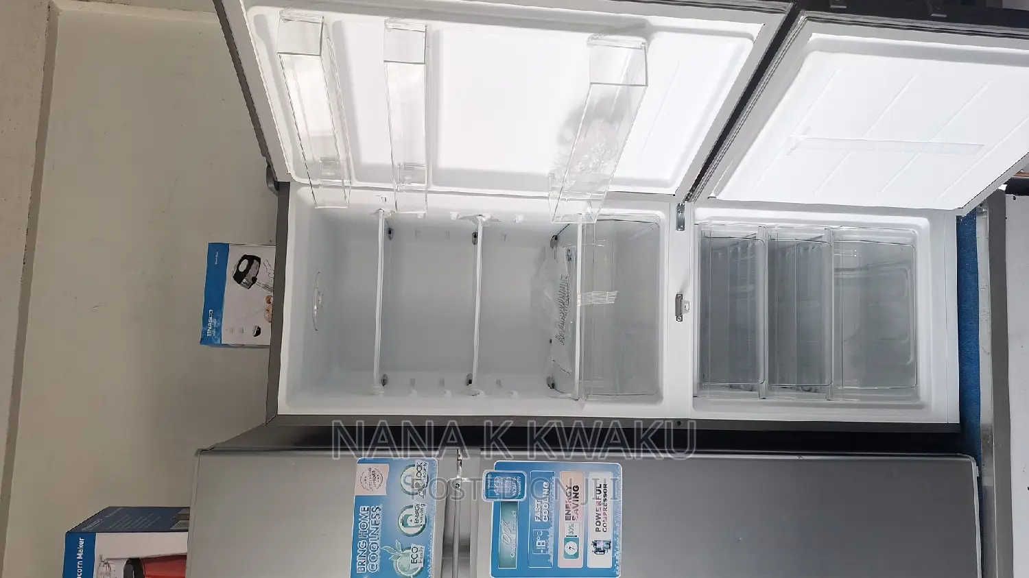 Nice_nasco Nasd2-27 Double Door Fridge With Bottom Freezer