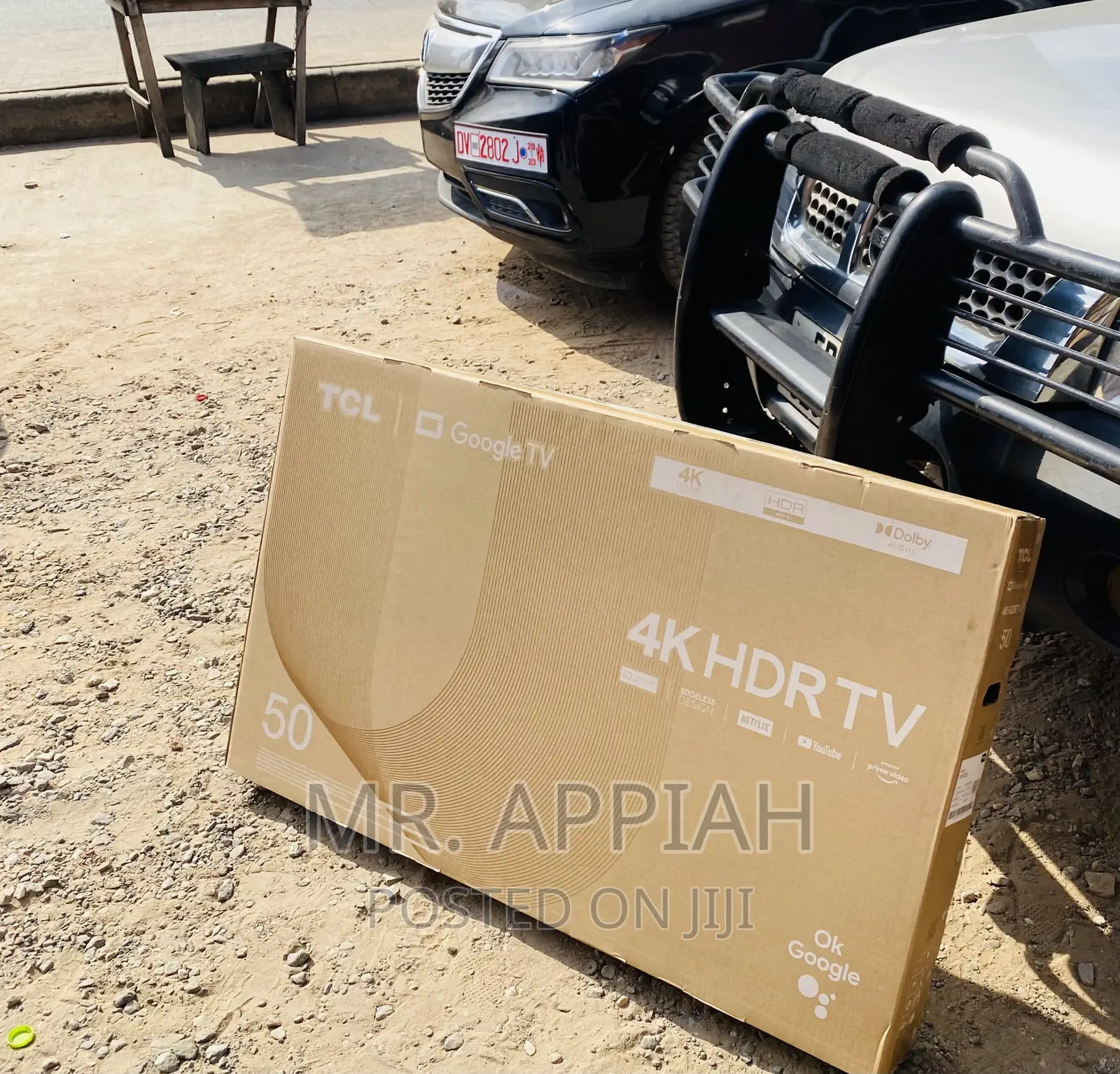 Durable TCL 50p635 50 Inch HDR Electric Tv(Black).