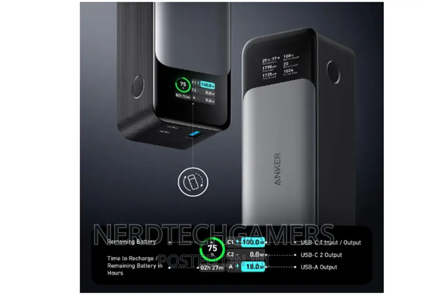 Anker Power Bank, 24,000mah 3-Port Portable Charger