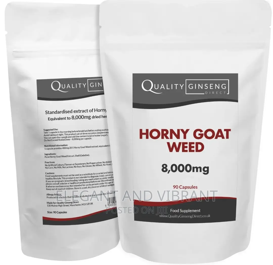 HORNY GOAT WEED - 8,000mg Capsules - Powerful Formula