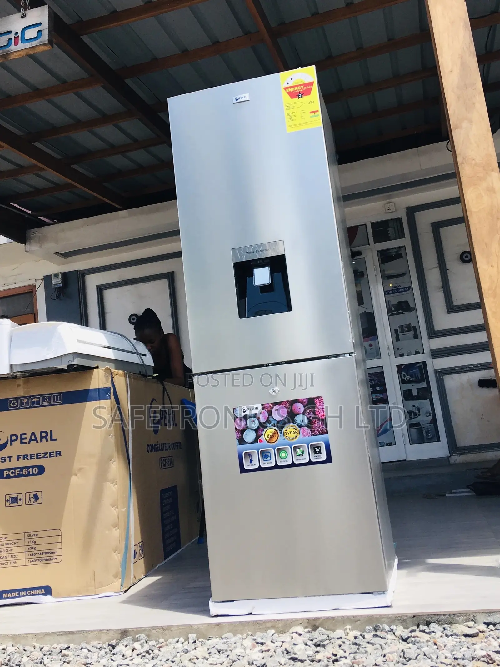 PF-330BWD 251 Liters Doubledoor Bottomfreezer Pearl Fridge