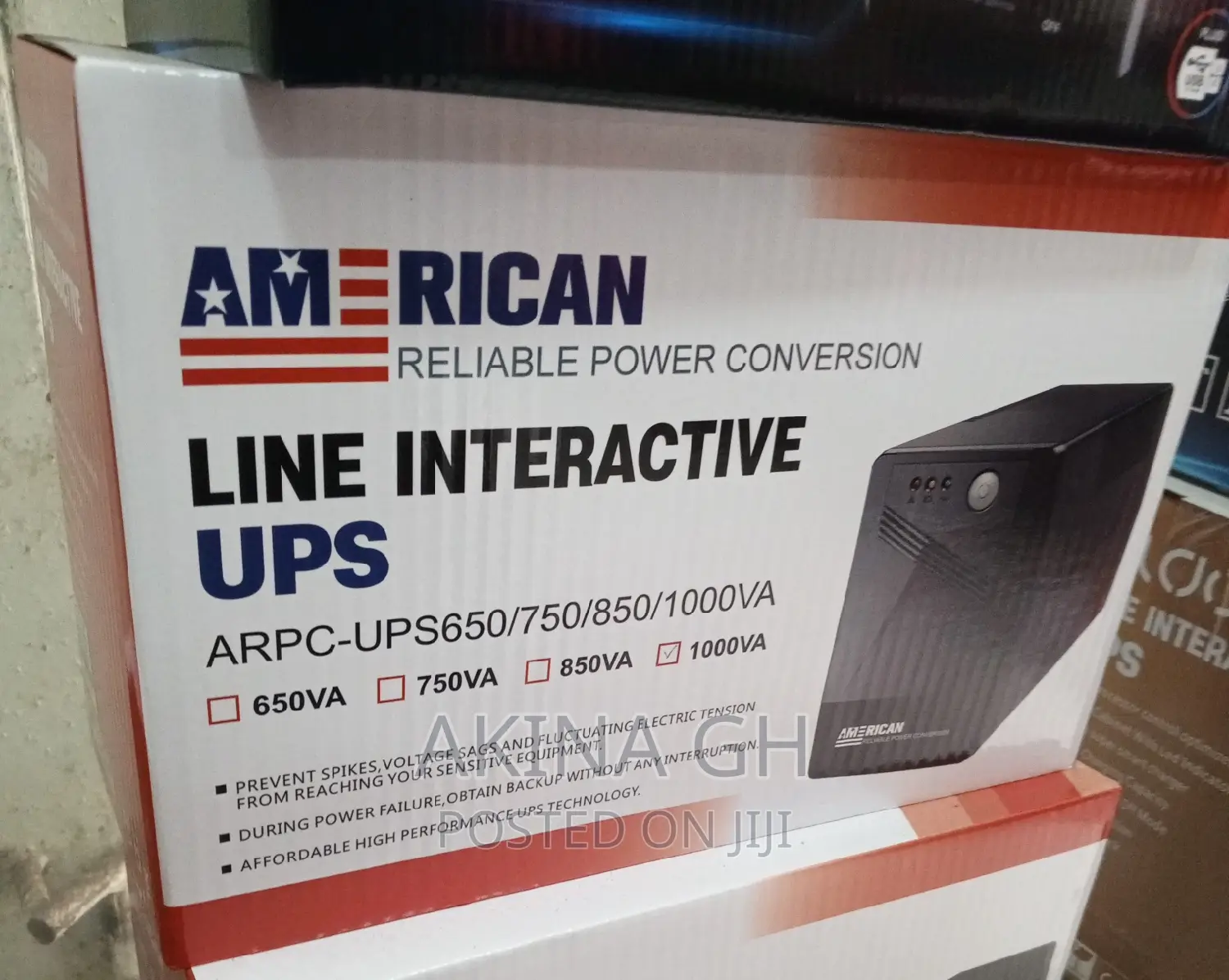 American 1000va Line Interactive Ups With Built in Avr
