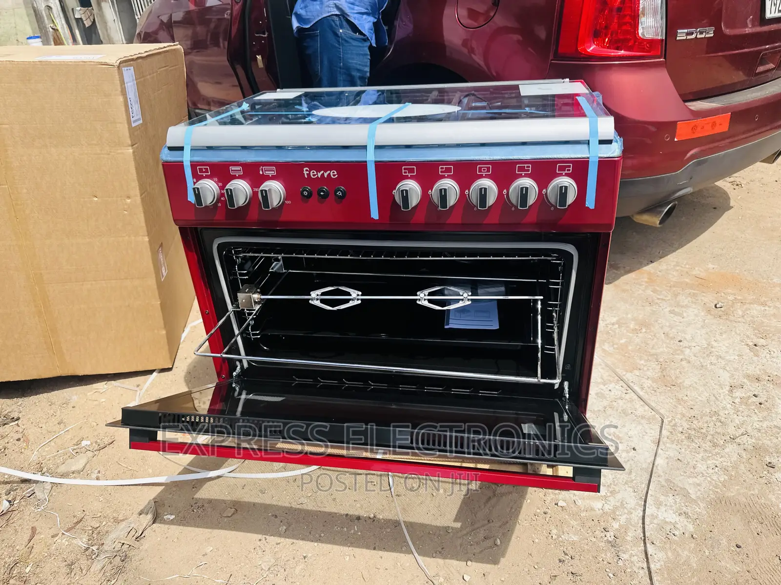 Enjoy Fast Cooking Gas Stove 5b 60/90 Oven Grill Rotisserie