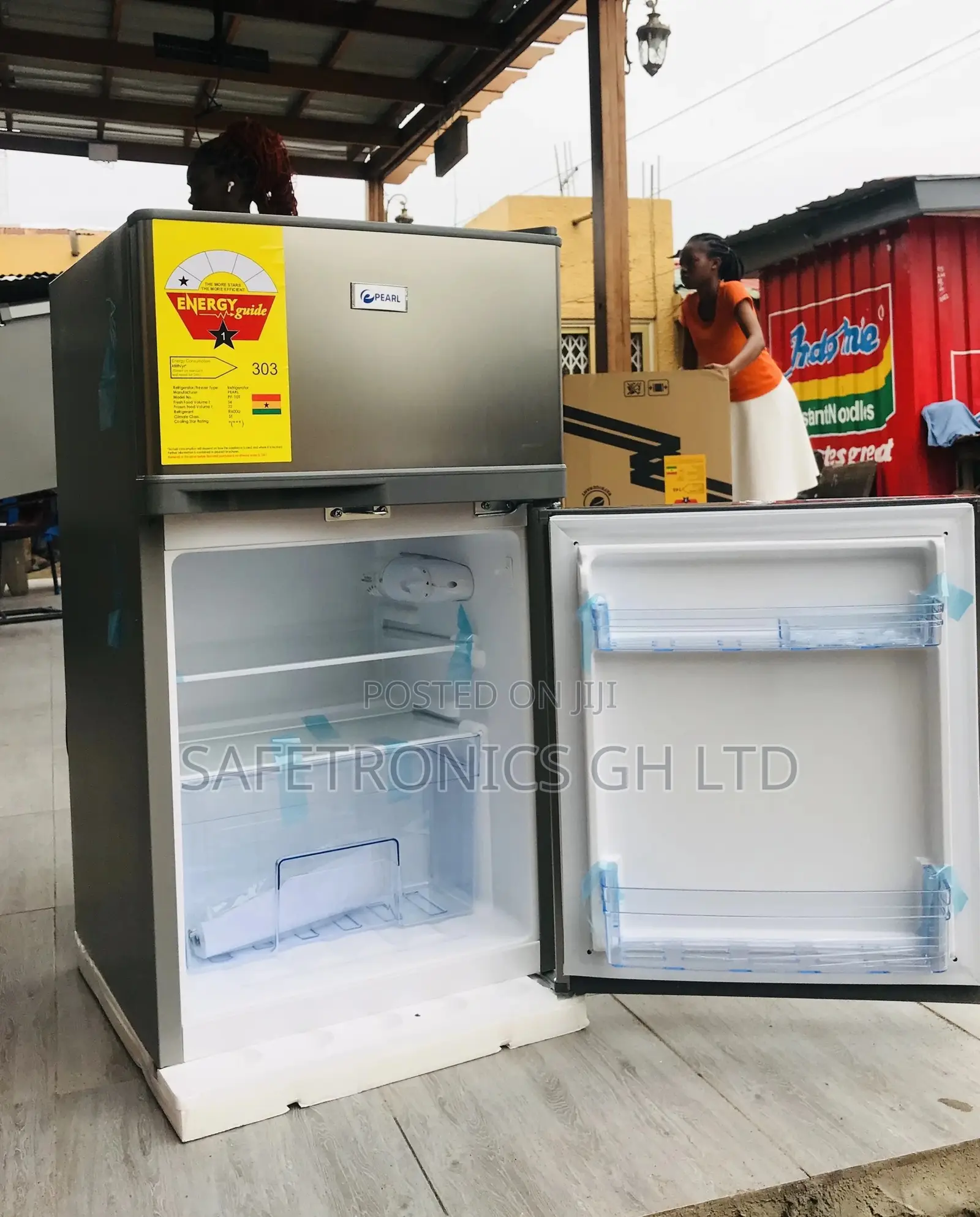 Doubledoor Tabletop 82L Topfreezer Pearl Pf-10t Fridge