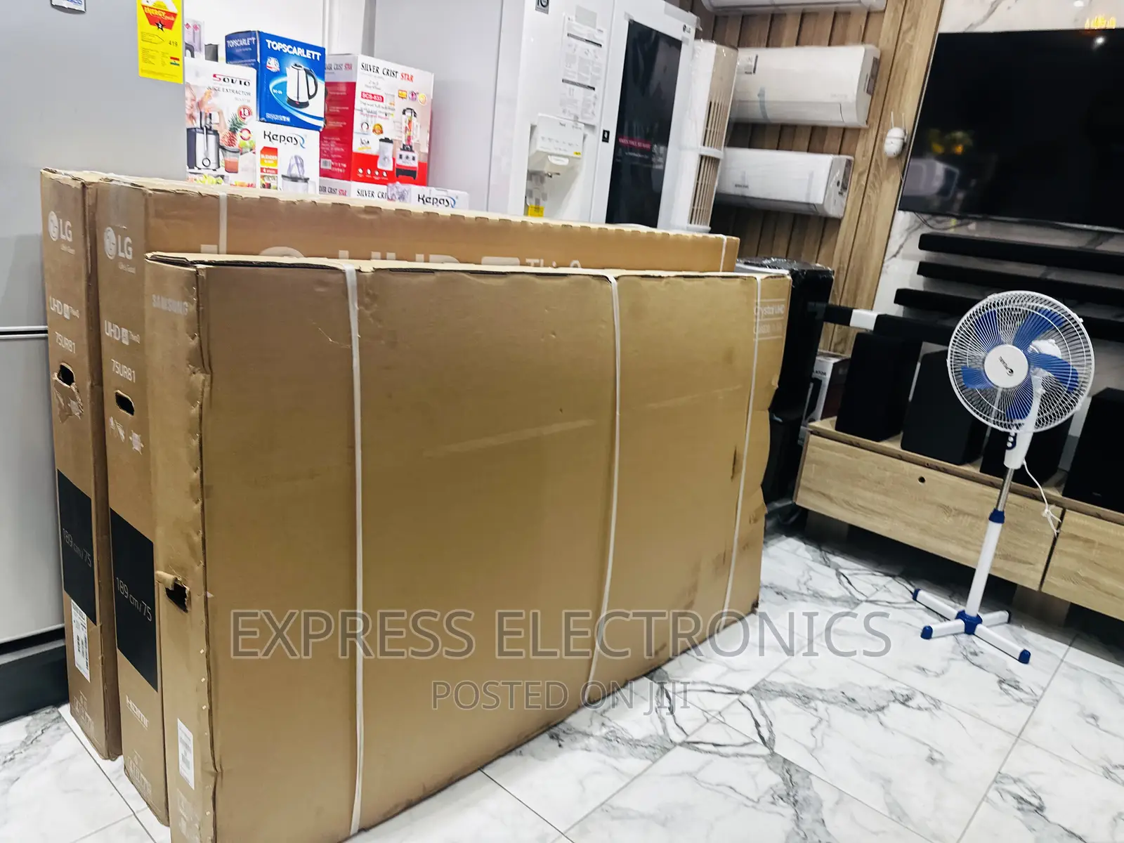 Audio Elite UHD Smart Samsung 75”Cu7000 Tv  LED