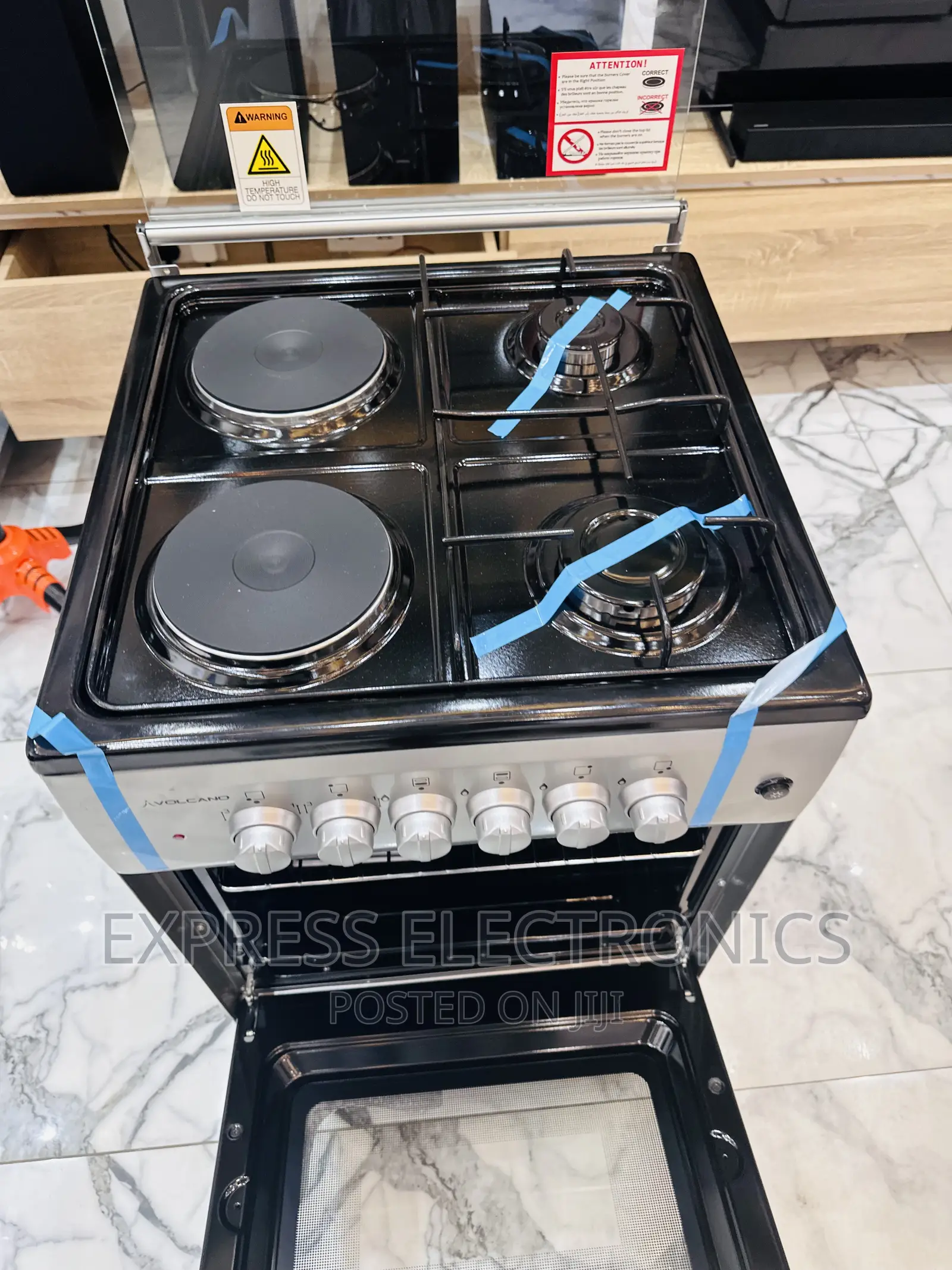 Powerful Dynamic 2~2gas Electric Cooker Oven Sliver