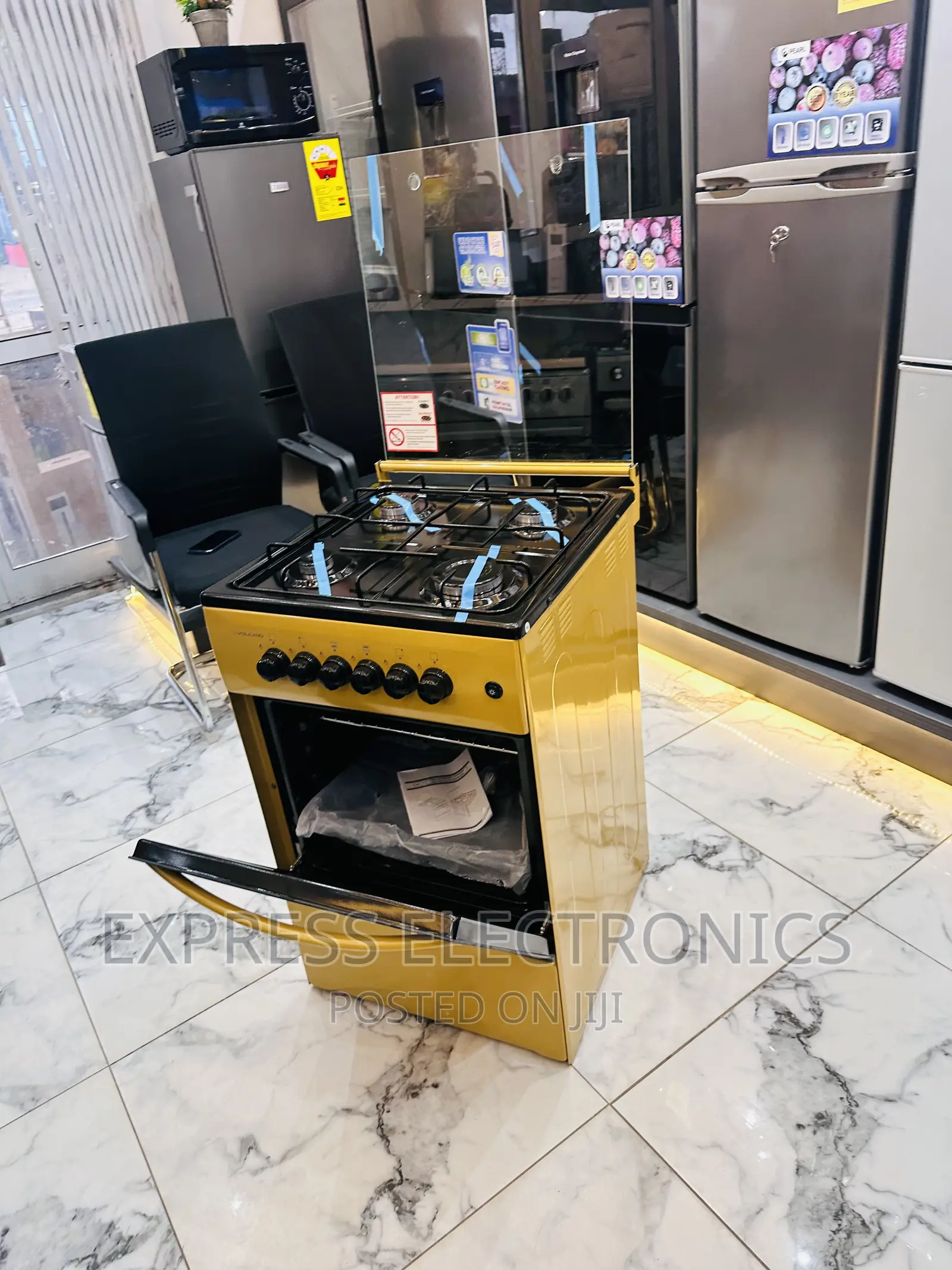 Golden Gas Stove Cooker Powerful 4burner Oven 50/50