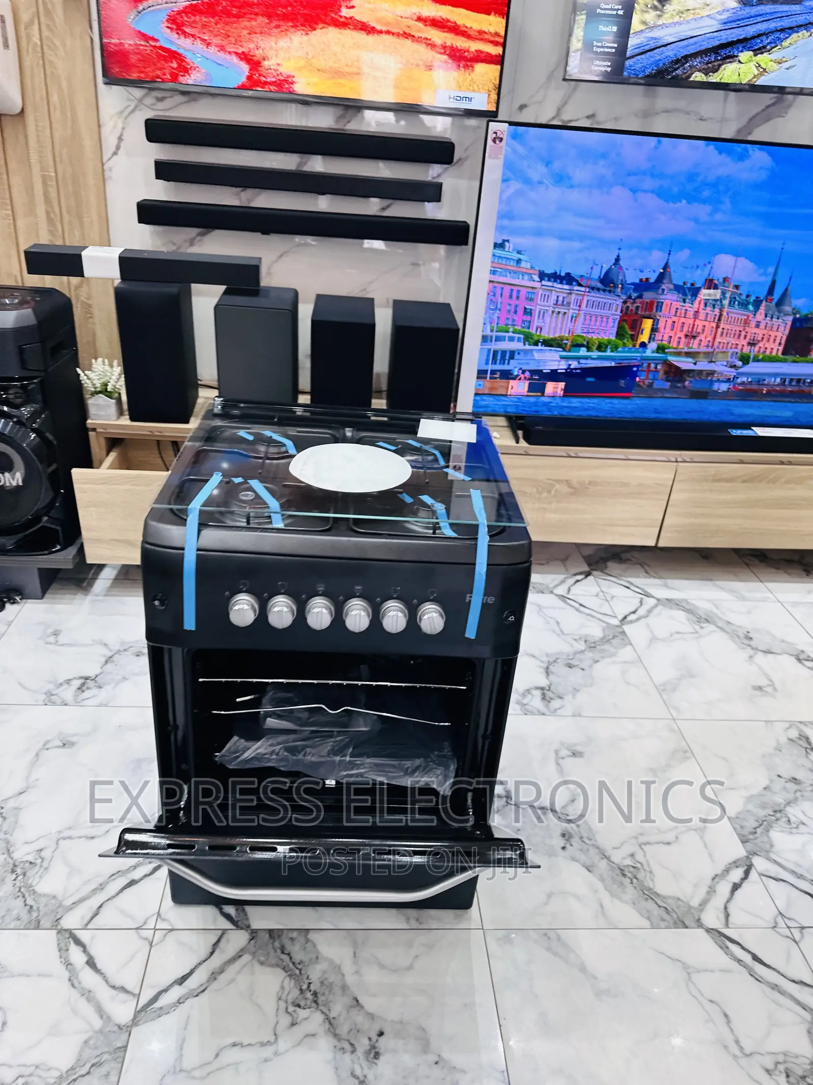Black Original Oven 4burner 60/60 Cooker Best Sale