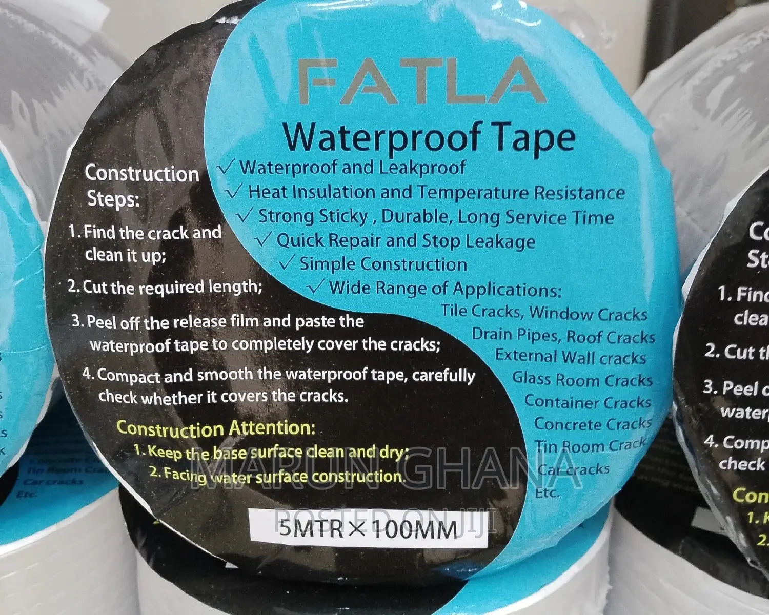 Leakproof Tape 100mm × 5 MTR - Fatla