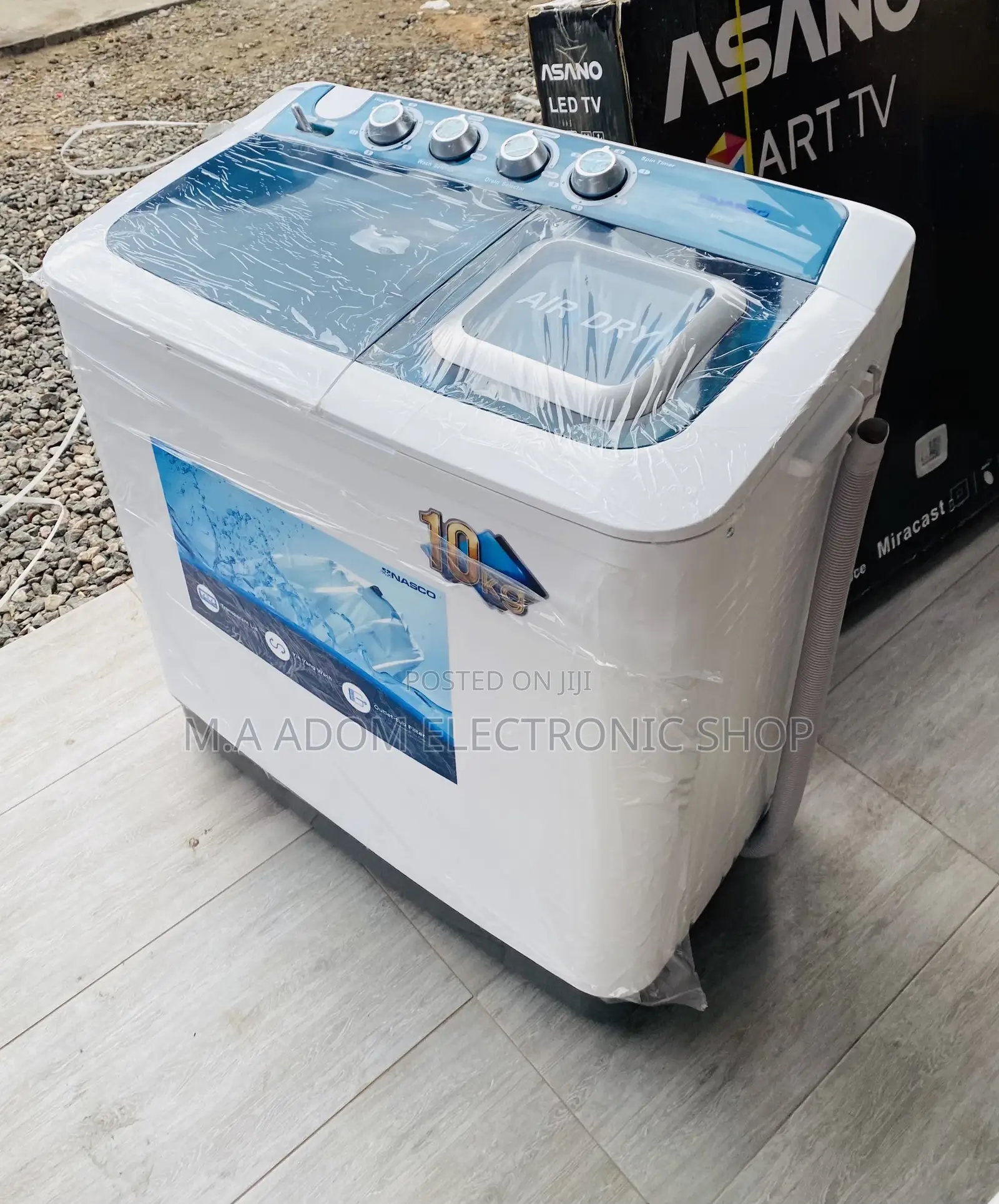 Brand New Nasco 10kg Top Load Electric Washing Machine 