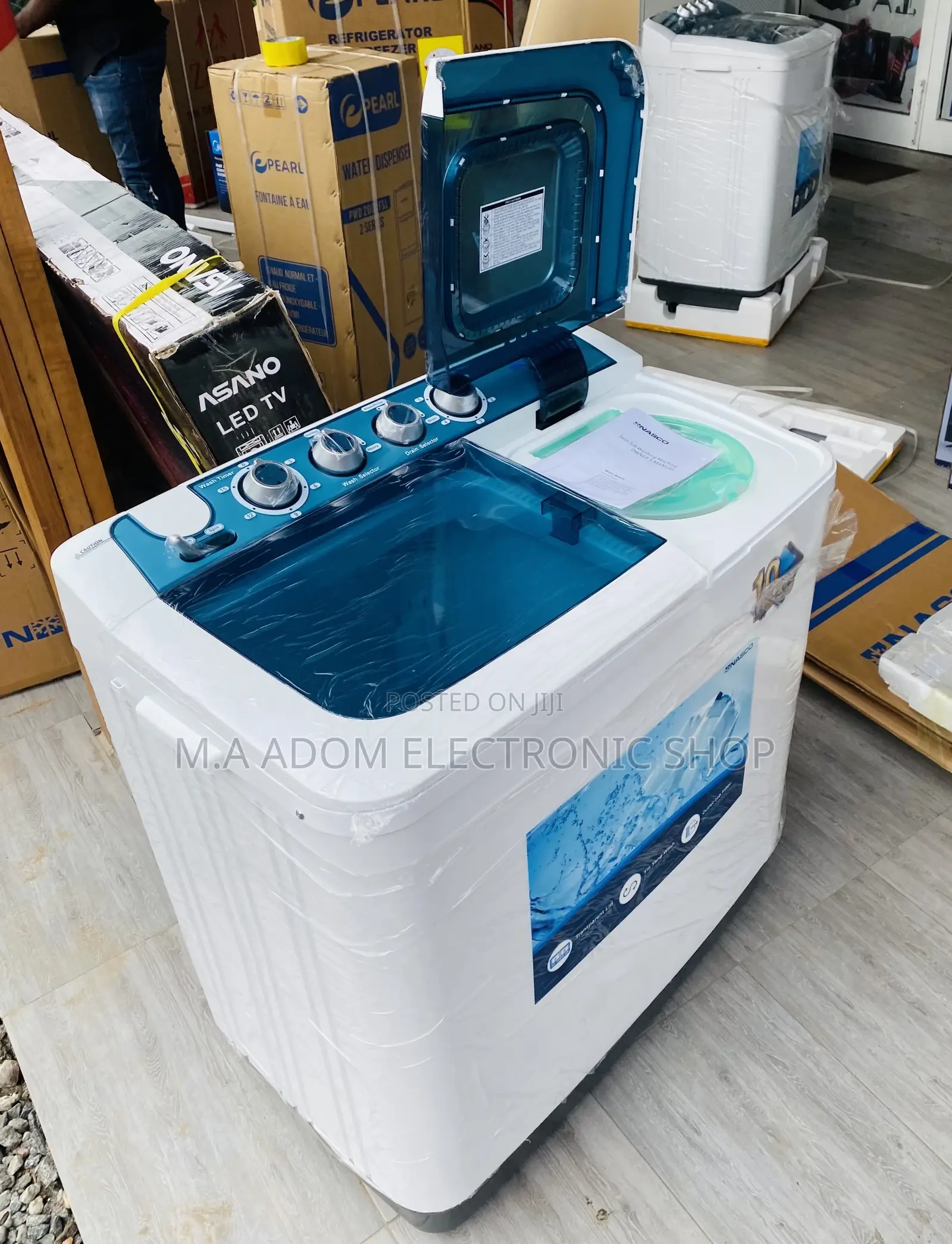Brand New Nasco 10kg Top Load Electric Washing Machine 