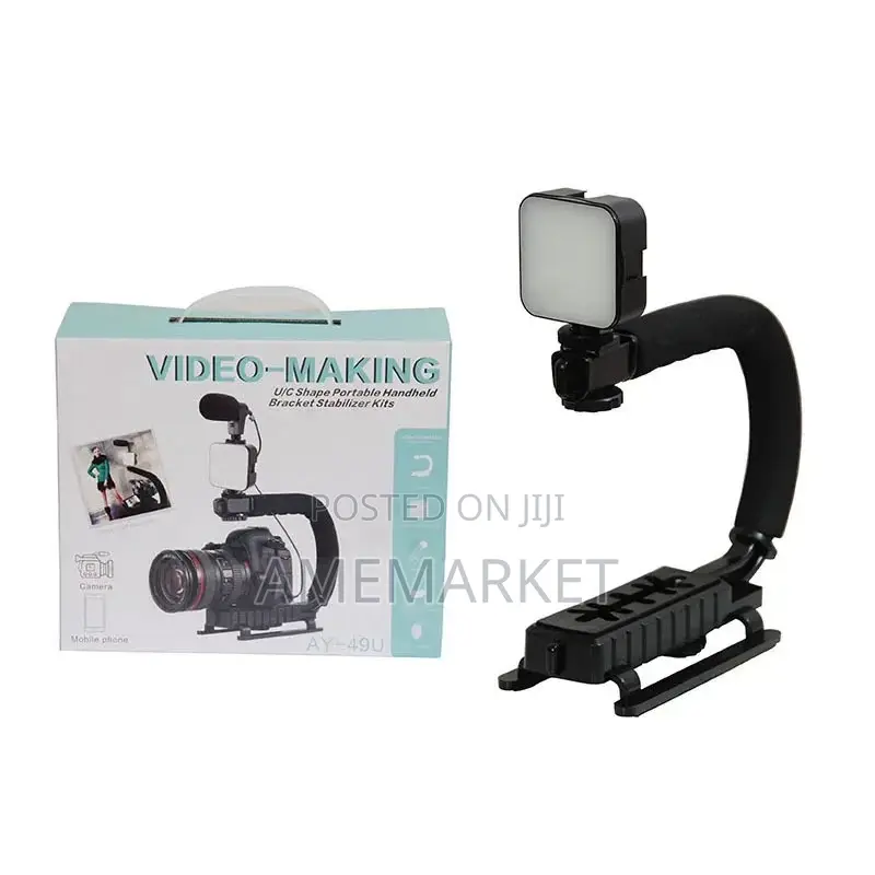 U Handheld Stabilizer Camera Video C Grid Vlog Kits Mic Set