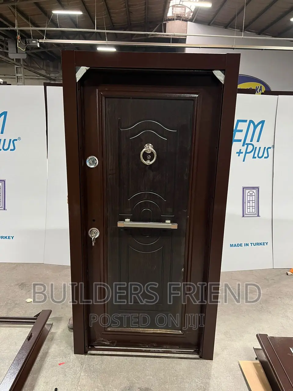 Executive Coffee Brown Turkish Heavy Security Door Complete