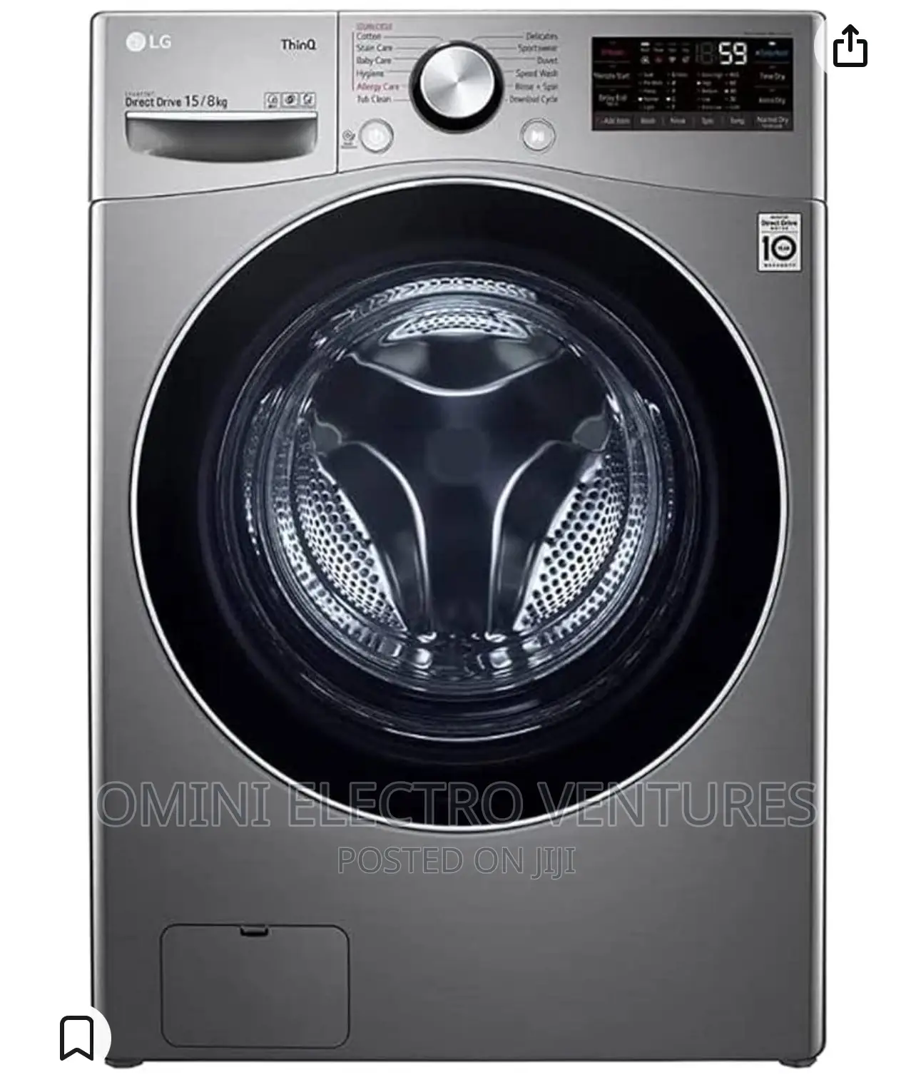 Brand New Front Load 15kg Lg Washing Machine Fully Auto
