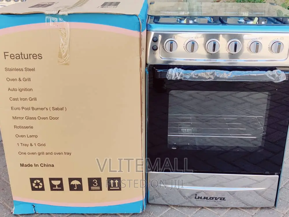 Innova 4 Burner Gas Cooker 60×60 With Oven Grill (I-4gc6)