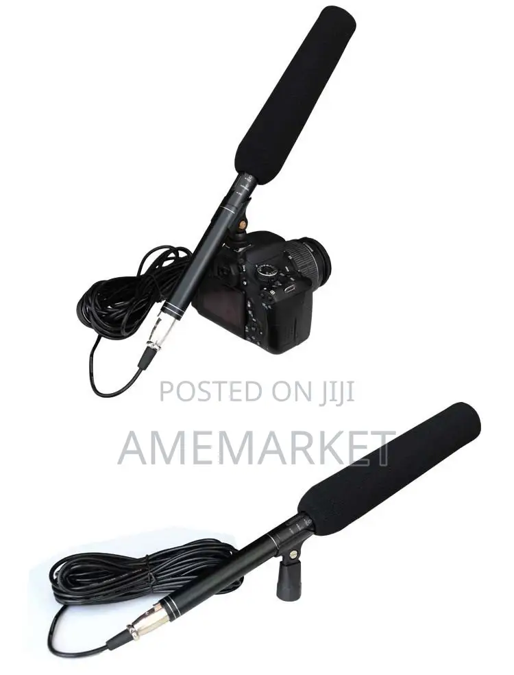 Interview Microphone for Phones and Cameras PC. Boom Mic