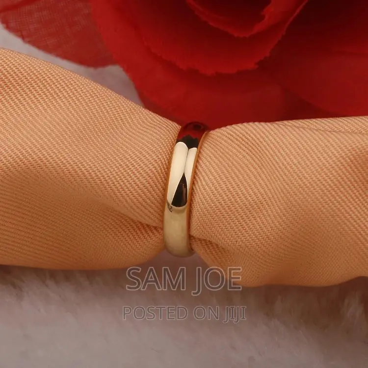 Tungsten and Stainless Gold Plated Wedding Rings