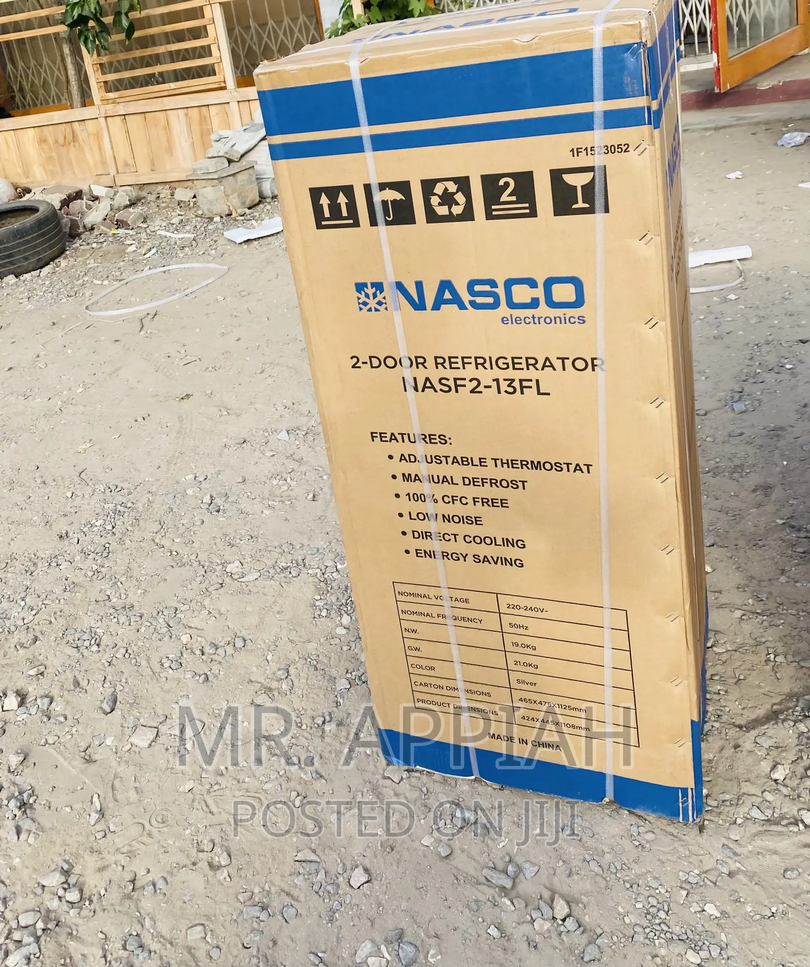 Energy Sufficient Nasco  Electric Fridge(Nasf2-13fl)Gray